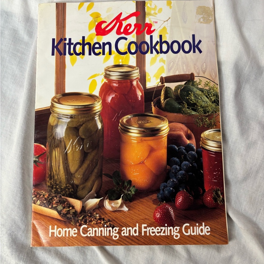 vintage 1990 Kerr Kitchen Cookbook Home Canning and Freezing Guide paperback